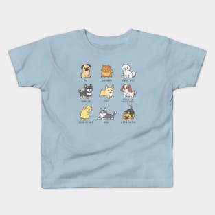 Dog Breeds Kids T-Shirt